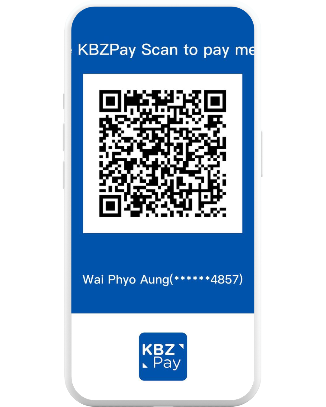 KBZ Pay QR Code